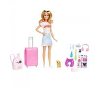 Barbie-Barbie En Voyage-Coffret Avec Chiot et Accessoires