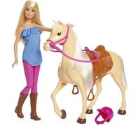 Barbie - Barbie et son cheval - Coffret Poupée Mannequin - 3 ans et + FXH13
