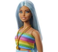 Barbie-Barbie Fashionistas-Poupée cheveux bleus 65eme anniversaire HRH16