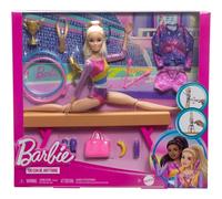 Barbie Barbie-Gymnastique-Coffret avec poupée et plus de 10 accessoires