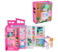 Barbie Barbie Maison De Poupées Avec 4 Zones Pliables