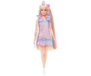 Barbie Barbie-Poupée Fun & Fancy-Poupée blonde avec cheveux extra-longs