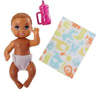 Barbie Bébé Brunette Mattel FHY78 | Baby-Sitter | Famille Poupée