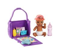 Barbie Bébé Et Accessoires De Toilette - Ghv86 - Coffret Poupée Mannequin - 3 Ans Et +