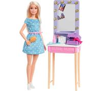 Barbie Big City Big Dreams Coffret Dressing de Star avec poupée Malibu, Accessoires Inclus, Jouet pour Enfant, GYG39