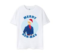 Barbie Blanc Ken Merry Kenmas T-shirt à manches courtes Homme