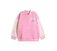Barbie Blouson aviateur pour filles | Veste universitaire à imprimé graphique Dream Team pour enfant en Rose | Classe pour enfants de 1959 Veste de baseball zippée | Cadeau de marchandise