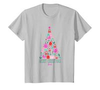 Barbie Bonne Fete - Sapin de Noel T-Shirt, Enfant, Argent, 3 Ans