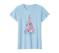 Barbie Bonne Fete - Sapin de Noel T-Shirt, Femme, Bleu Céleste, 3XL