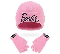 Barbie Bonnet Enfant Fille - Lot Bonnet et Gants Fille - Rose (Rose)