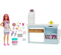 Barbie Boulangerie avec poupée (cheveux roses), Barbie Set y compris accessoires