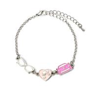 Barbie - Bracelet En Chaine - Silhouette, Lunettes Et Corvette