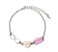 Barbie - Bracelet En Chaine - Silhouette, Lunettes Et Corvette