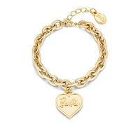 Barbie Bracelet épais en forme de cœur, 7", Zinc, Pas de pierre précieuse