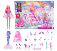 Barbie Calendrier de l’Avent JFL66 – poupée + 24 accessoires (licorne, animaux, sirène, fée)
