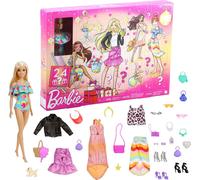Barbie Calendrier de l'Avent 2022 y compris poupée (blonde), accessoires