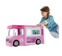 Barbie Mobilier Camping-Car de Rêve 3-en-1 pour poupées