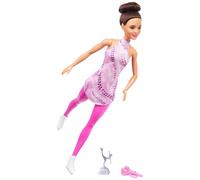 Barbie Careers Fashion Doll & Accessories, Brunette in Removable Pink Skate Outf