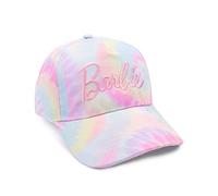 Barbie Casquette pour Filles | Enfants Ados Rose Bleu Cravate Dye Brodé Logo Snapback Chapeau | Couronne Souple avec pic