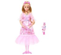 Barbie Poupée Ballerine Clara Casse-Noisette – Robe satin rose, chevilles articulées – JLW51