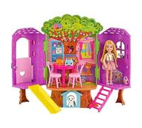 Barbie - Chelsea Cabane dans les Arbres - Coffret avec poupée et chiot - Prête à vivre d'innombrables aventures