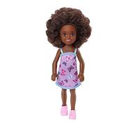 Barbie Chelsea Club - HGT03 - Poupée 15cm articulée - Fille avec Robe Rose imprimé de Papillons