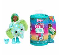 Barbie Chelsea Cutie Reveal Série Amis de la Jungle Costume révèle Une poupée articulée avec Animal de Compagnie et Accessoires Surprise à la Mode, modèles Assortis, Jouet +3 Ans (Mattel HKR12)