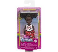 Barbie Chelsea - GXT35 - Poupée 15cm - Brunette avec Jupe avec imprimé cœur et chaussures métallisées G