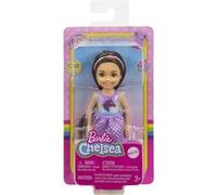 Barbie Chelsea - GXT39 - Poupée 15cm - Brunette avec Short tie-dye, haut moulé et chaussures jaunes G