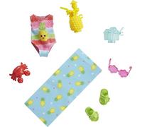 Barbie Chelsea Pack Accessoires - HHM58 - Thème de la Plage - Comprend Serviette Plage + Accessoires