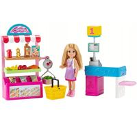 Barbie Chelsea Set de jeu supermarché avec poupée et accessoires