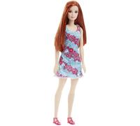 BARBIE - Chic Rousse - Robe Fleurie Bleue