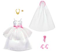 Barbie Clothes Set Fashion & Accessories Pack pour Barbie Dolls Th me de mari e avec robe de mari e Veil Bouquet et bijoux