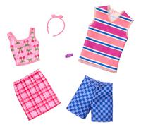 Barbie Clothes Set Fashion & Accessory Pack pour Barbie & Ken Dolls avec 2 looks complets thme inspir des cerises