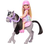 Barbie Club Chelsea Poupée, Cheval et Accessoires d'équitation | Petite poupée et cheval, avec accessoires d'équitation, 3 ans+, HTK29