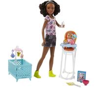 BARBIE - Coffret Baby-Sitter - Chaise Haute
