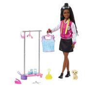 Barbie - Coffret Barbie Brooklyn Styliste - Poupée Mannequin - 3 ans et + - BARBIE - HNK96 - POUPEE MANNEQUIN BARBIE