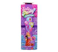 Barbie Coffret Barbie Cadeau Surprise Série Le Gala Enchanté avec 10 surprises dont une poupée rouge scintillante qui change de couleur, JFY68