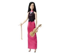 Barbie – Poupée Violoniste HKT68 – Robe et veste, violon & archet, chaussures argentées, 3 ans+