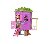 Barbie - Coffret Cabane dans les Arbres Poupée Chelsea et Son Chiot, FPF83