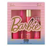 Barbie Coffret cadeau 4 pièces pour les lèvres, Vegan Beauty Box, rouge à lèvres, gloss à lèvres, rouge à lèvres, rouge à lèvres, baume à lèvres, cosmétique, maquillage, soin du visage également pour