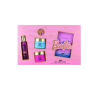 Barbie Coffret cadeau 5 pièces pour soins de la peau, végétalien, soin du corps, gommage pour le corps, crème à l'aloe vera et à la glycérine, sel de bain, bombe de bain, soin doux pour la relaxation