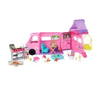 Barbie Coffret CampingCar de Rêve avec Tente sur Le Toit balançoire, Bassin pour