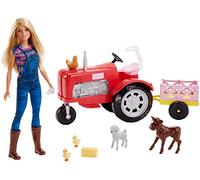 Barbie - Coffret Fermière Et Tracteur, FRM18