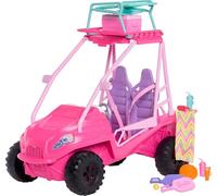 Barbie Beach Buggy Toy Car For Dolls With Accessories Rose Enfants