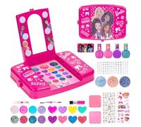 Barbie Coffret Maquillage avec Miroir Lumineux Gloss & Vernis