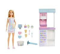 Barbie Ice Cream Shop Playset And Accessories Doll Multicolore 4 Years