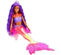 Barbie Poupée Brooklyn Sirène Mermaid powe – Multicolore