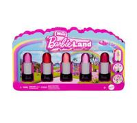 Barbie Coffret Mini Barbieland 6 Rouge A Levres Avec Mini Poupées - Jbd26