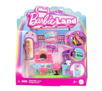 Barbie Coffret Mini-BarbieLand Salon de Coiffure, avec poupée de 3,8 cm, Poste de Coiffure avec Miroir, Espace shampoing et comptoir d’Accueil pour Inventer des Histoires, JCR32
